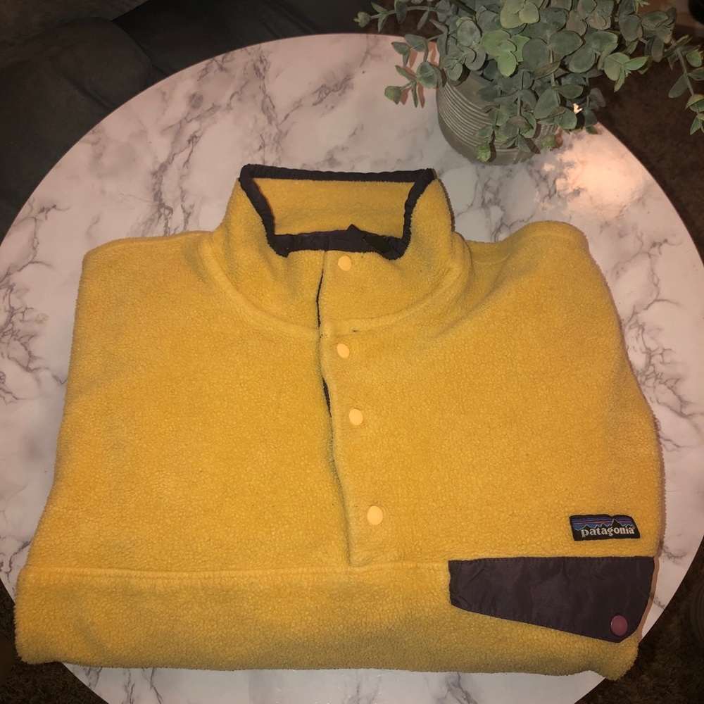 Patagonia Synchilla Button Up Fleece Sweater